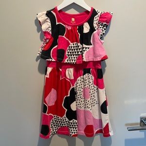 Tea collection dress in multicolor pattern